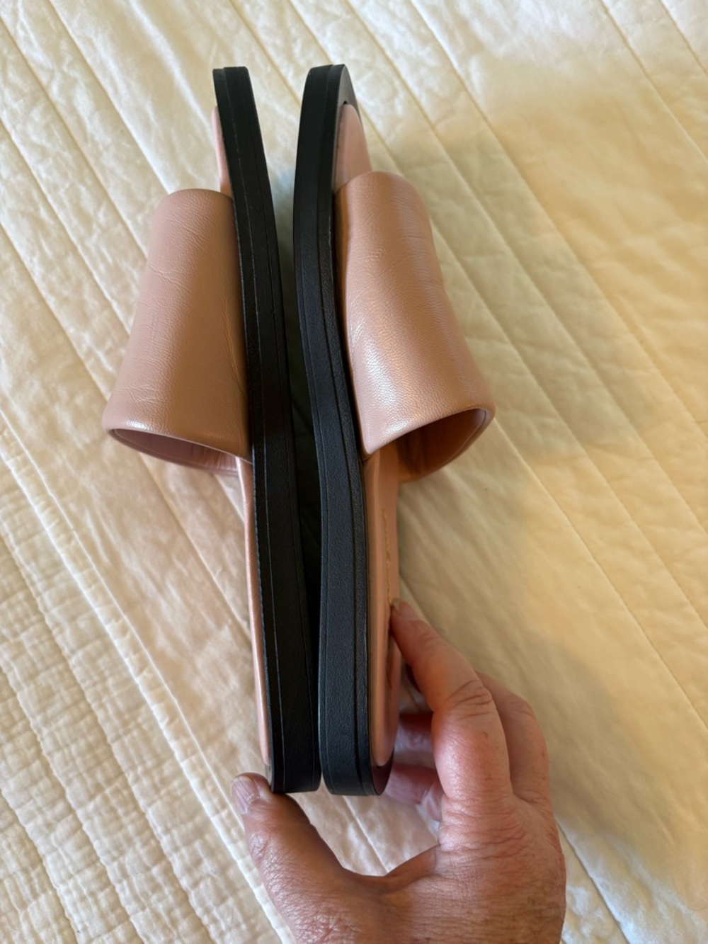 Free People Wren Leather Natural Slide. Size 6.5US/37EU. - Picture 8 of 10